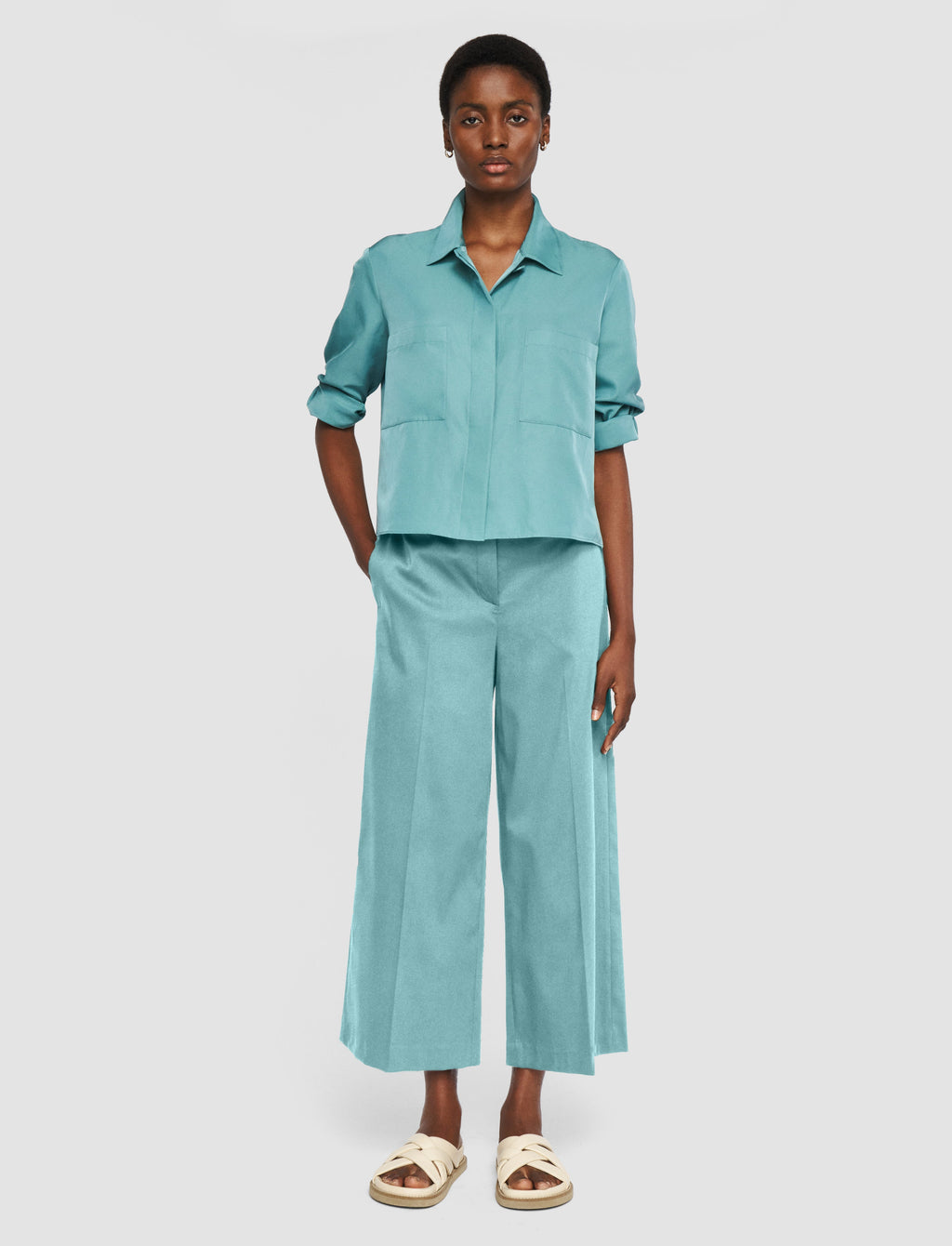 Temple Light Gabardine Stretch Trousers