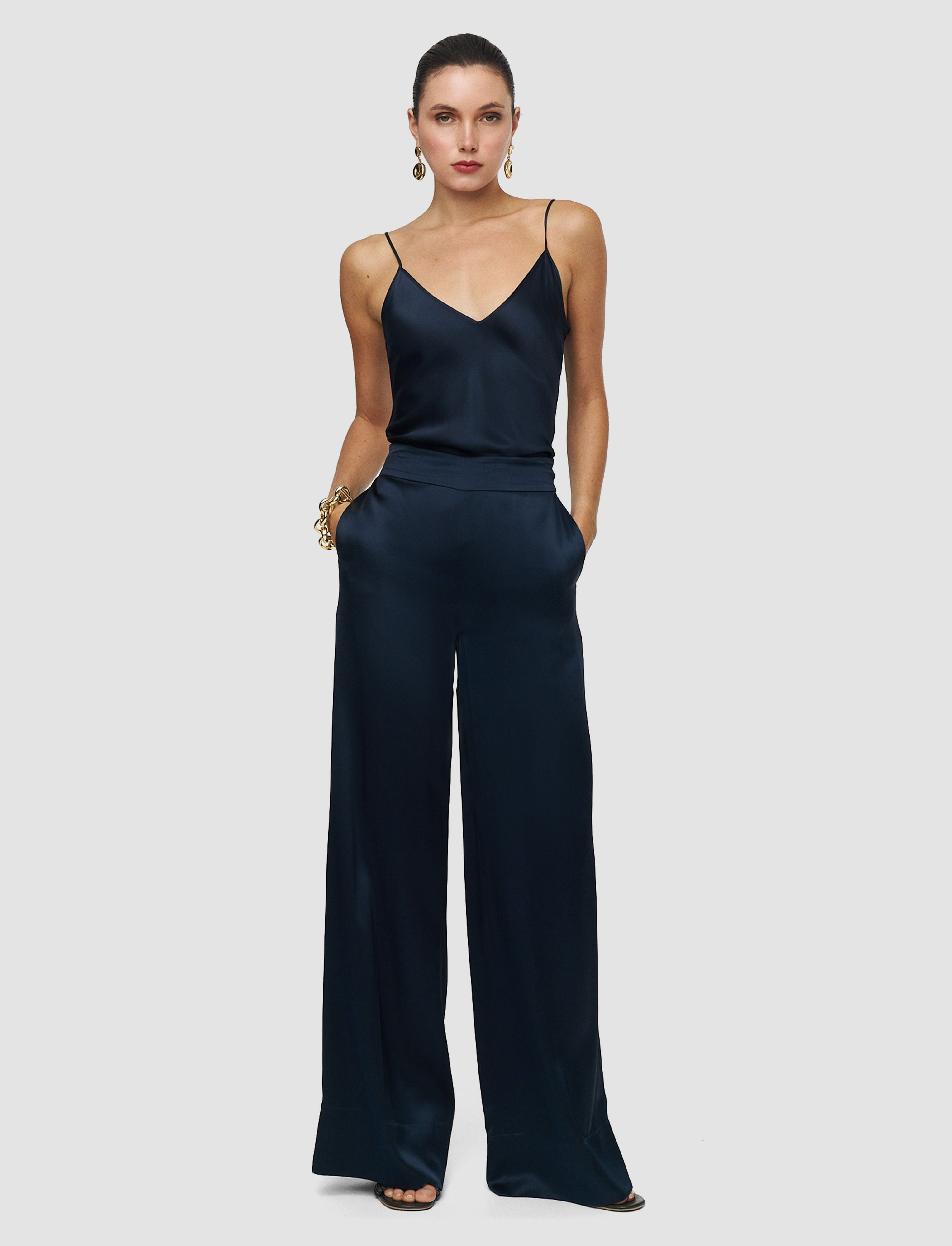 Dijon Silk Satin Trousers