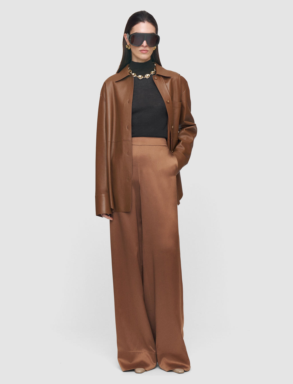Dijon Silk Satin Trousers